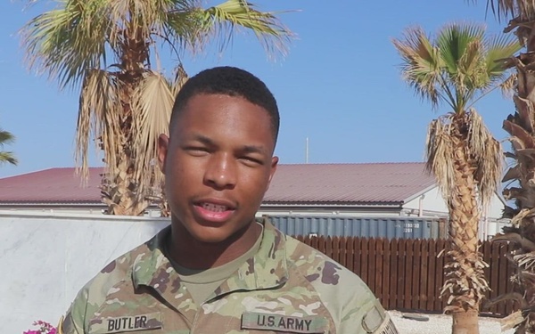 Sgt. Kierre Butler Gives a Shout-out to the Miami Dolphins