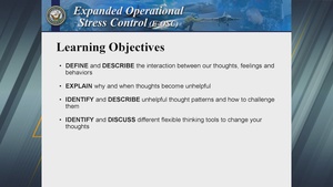 Navy Expanded Operational Stress Control: Module #6 (Flexible Thinking)