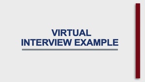 Employment Fundamentals of Career Transition (EFCT) Virtual Interview