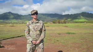 M4 Range and 1st Lt. Samantha Ocampo interview B-roll