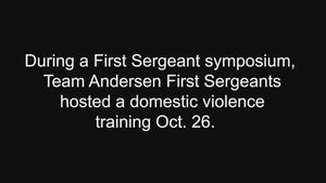 First Sergeant domestic violence training