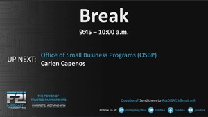 DISA Forecast to Industry 2022 Morning Session, Part 2