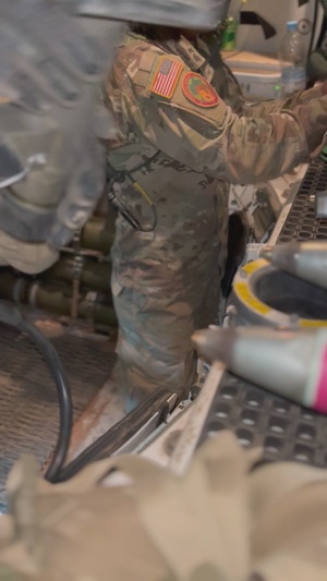 B-Roll of Idaho National Guard M109A6 Howitzer at exercise African Lion ‘22