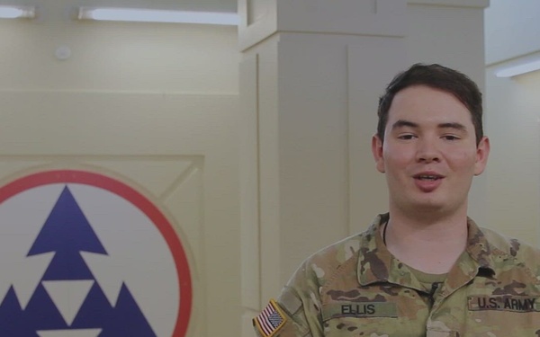 Sgt. Brett Ellis assigned to the 3rd Expeditionary Sustainment Command TNF Promo