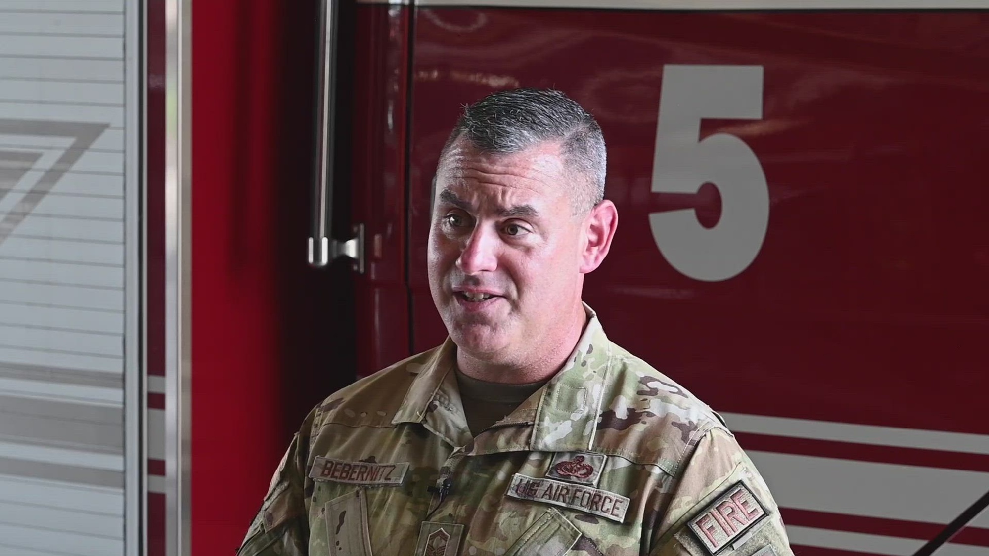 Senior Master Sgt. Aaron Bebernitz was five years old when he decided he wanted to be a firefighter. For the last 25 years, he has been living his dream, and he couldn't be happier. (U.S. Air Force video by Senior Airman Austin Jackson)