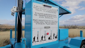 B-Roll of Customs and Border Protection rescue beacon