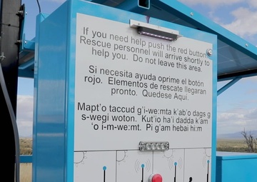 B-Roll of Customs and Border Protection rescue beacon