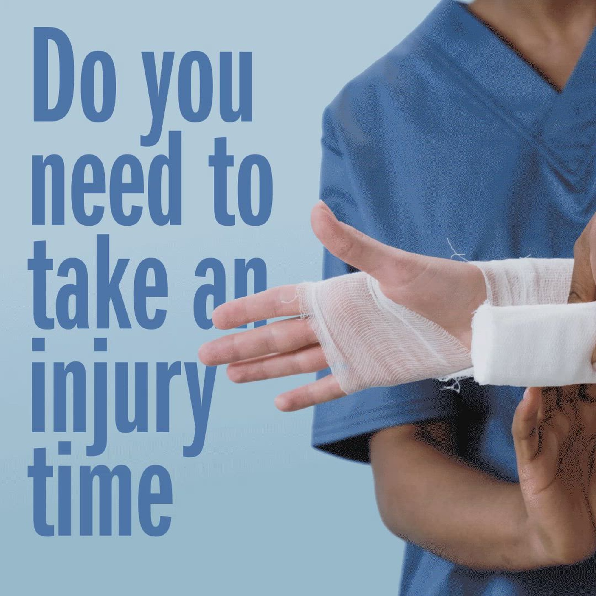 Do you need to take an injury timeout? Dial 1-800-TRICARE for the MHS Nurse Advice Line to speak with a nurse or visit www.mhsnurseadviceline.com to chat with a nurse and game plan for the unexpected.