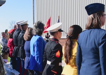Grissom Air Force Reserve Base dedicates building to first first female Marine
