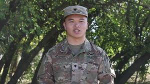 SPC Nguyen give a shout to the Washington Commanders