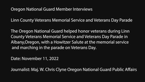 Oregon Guard Honors Veterans in Albany