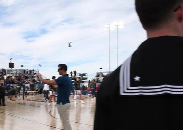 Abraham Lincoln hosts the 2022 ESPN Armed Forces Classic - Carrier Edition