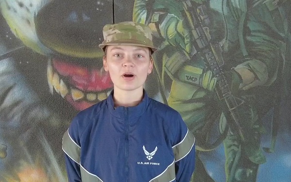 Air Force Basic Trainee Taylor Rux