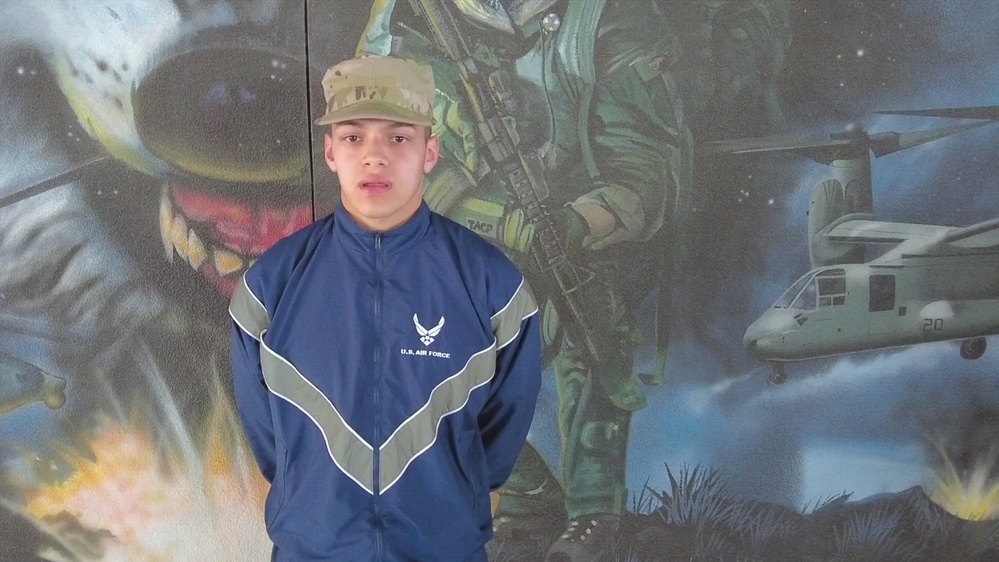 DVIDS Video Air Force Basic Trainee Tony Rivera