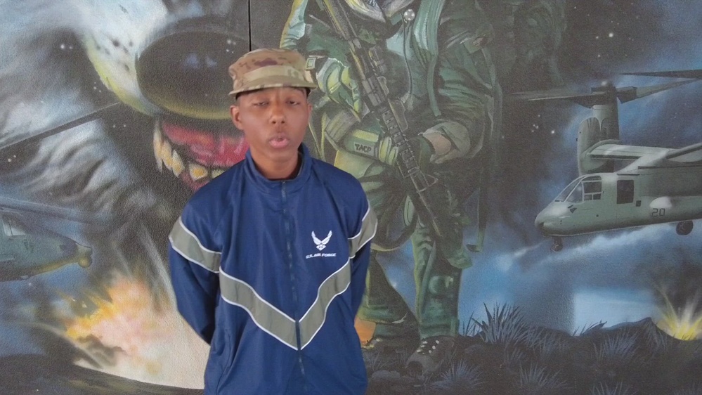 DVIDS Video Air Force Basic Trainee Dominic Moody