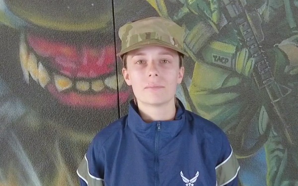 Air Force Basic Trainee Ella Schlienz