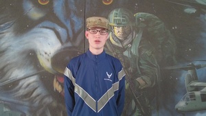 Air Force Basic Trainee Logan Schmidt
