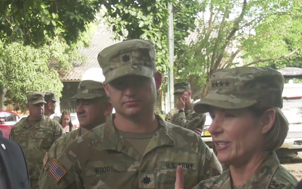 Gen. Laura J. Richardson tours traing site in Cartagena, Colombia
