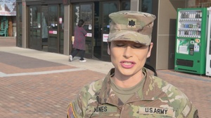 Lt. Col. Hines gives Thanksgiving Greeting