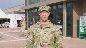 SGT Jasper gives thanksgiving greeting to his family