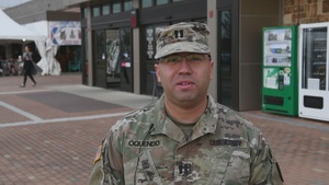 Capt. Oquendo give thanksgiving greeting