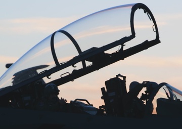 Strike Eagles Take Flight at Night