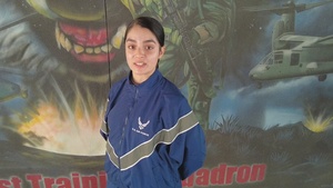 Air Force Basic Trainee Leah Romero