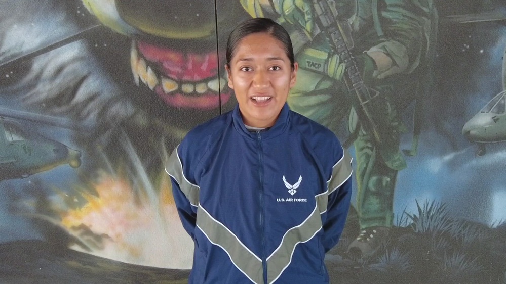 DVIDS Video Air Force Basic Trainee Violet Lopez