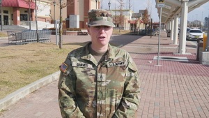 Sergeant Graves Gives Holiday Greeting