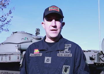 Sgt. 1st Class John Allenbrand sends a shoutout to his family