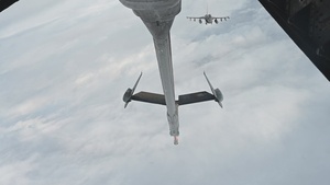 U.S. Air Force F-16 Fighting Falcon Aerial Refuel B-ROLL