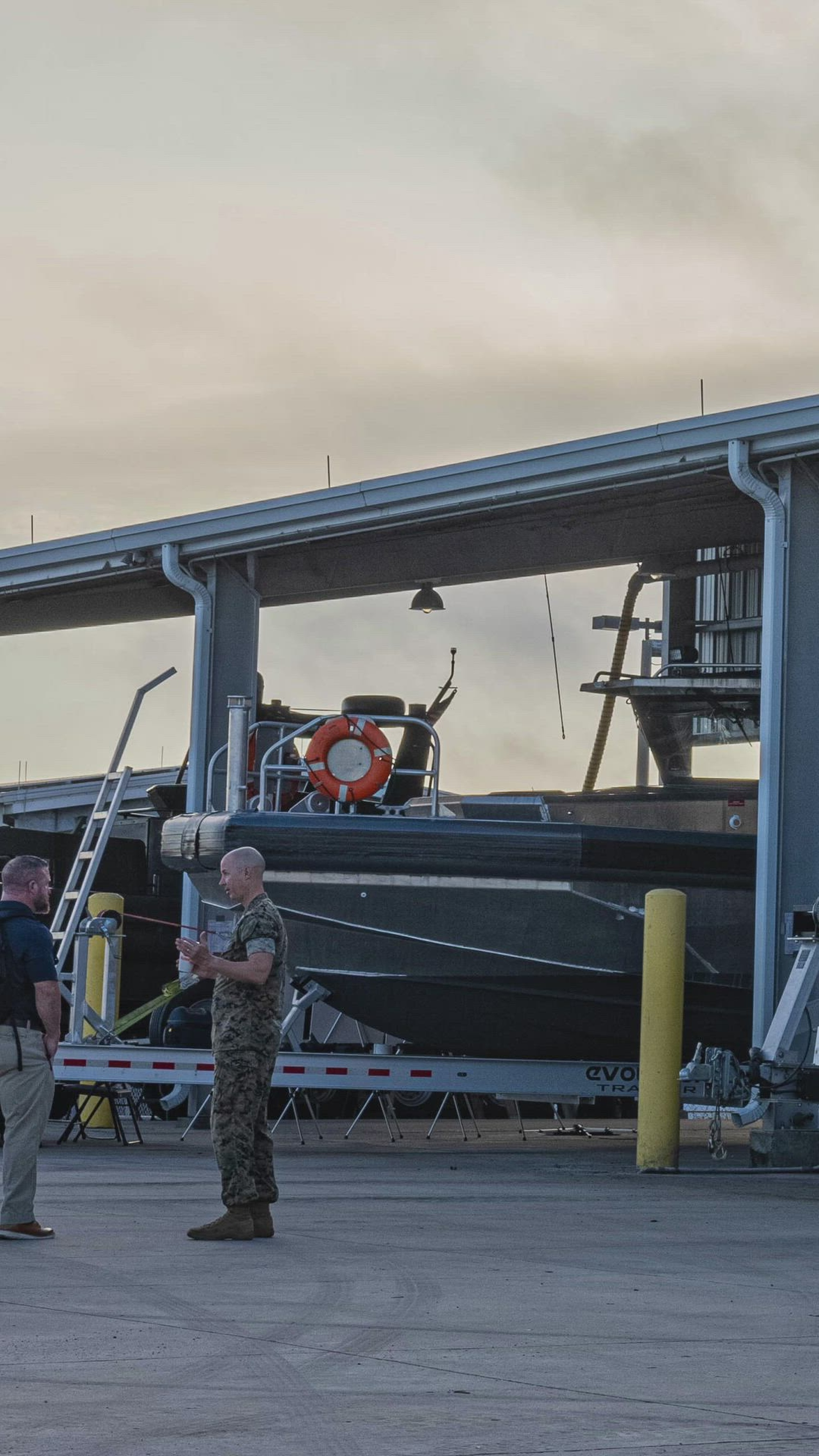 Marine Forces Reserve, Defense Innovation Unit and the Marine Corps Warfighting Laboratory hosted and evaluated four separate tactical watercraft during a small boat evaluation and demonstration event on Nov. 2, 2022, at the 4th Assault Amphibian Battalion headquarters in Tampa, Florida. Selected boat vendors presented their craft during static displays, answered queries during question-and-answer periods and conducted on-the-water demonstrations to showcase general craft characteristics and capabilities. This phase of the DIU-led rapid acquisitions process helps determine which vessel(s) will be used by the Marine Corps Reserve in support of Force Design 2030 experimentation.