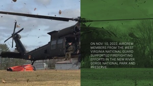 West Virginia National Guard conducts aerial firefighting mission