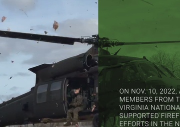 West Virginia National Guard conducts aerial firefighting mission