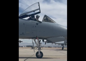A-10 Thunderbolt II taxiing after landing