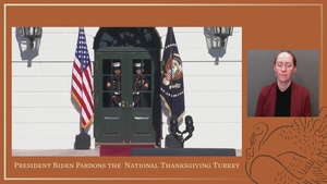 President Biden Pardons the National Thanksgiving Turkey