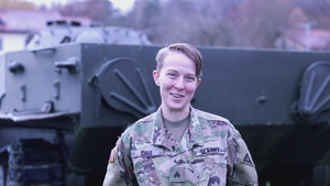 Sgt. Rebecca Call sends a holiday shoutout to her family