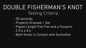 EOTG Knot Instruction: Double Fishermans Knot