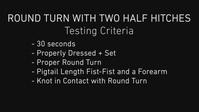 EOTG Knot Instruction: Round Turn With Two Half Hitches
