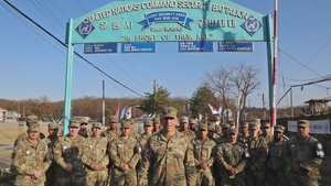 Sergeant Major of the Army Holiday Message, Joint Security Area
