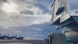 French Rafale fighter jets operate with USS George H.W. Bush (CVN 77)
