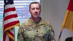 Lt. Col. Casey McKenna sends a holiday shoutout to his family