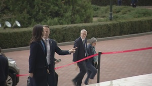Arrival of the Danish Minister of Foreign Affairs at the meeting of NATO Foreign Ministers