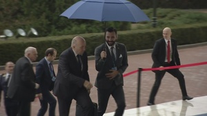 Arrival of the Bulgarian Minister of Foreign Affairs at the meeting of NATO Foreign Ministers