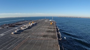 Timelapse - USS Gerald R. Ford Returns to Homeport