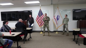 Fort McCoy Garrison Commander discusses heroism of police officer during medal presentation
