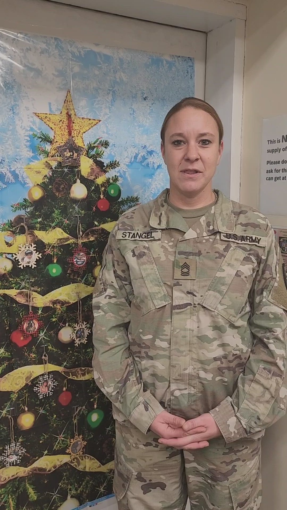 DVIDS Video Deployed Iowa National Guard Soldier Gives Holiday