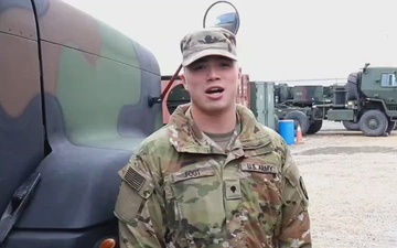 Deployed Iowa National Guard Soldier gives holiday shout out