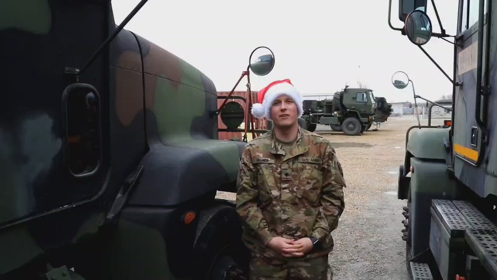 DVIDS Video Deployed Iowa National Guard Soldier gives holiday