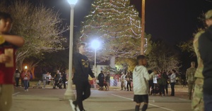 Team Bliss RSO lights post Christmas Tree, celebrates community